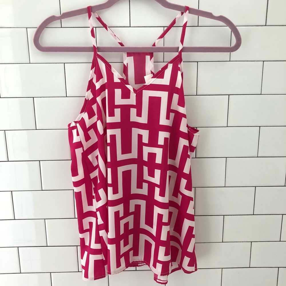 Hot Pink Boutique Tank Top